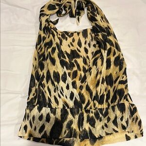 Leopard Print Halter Top